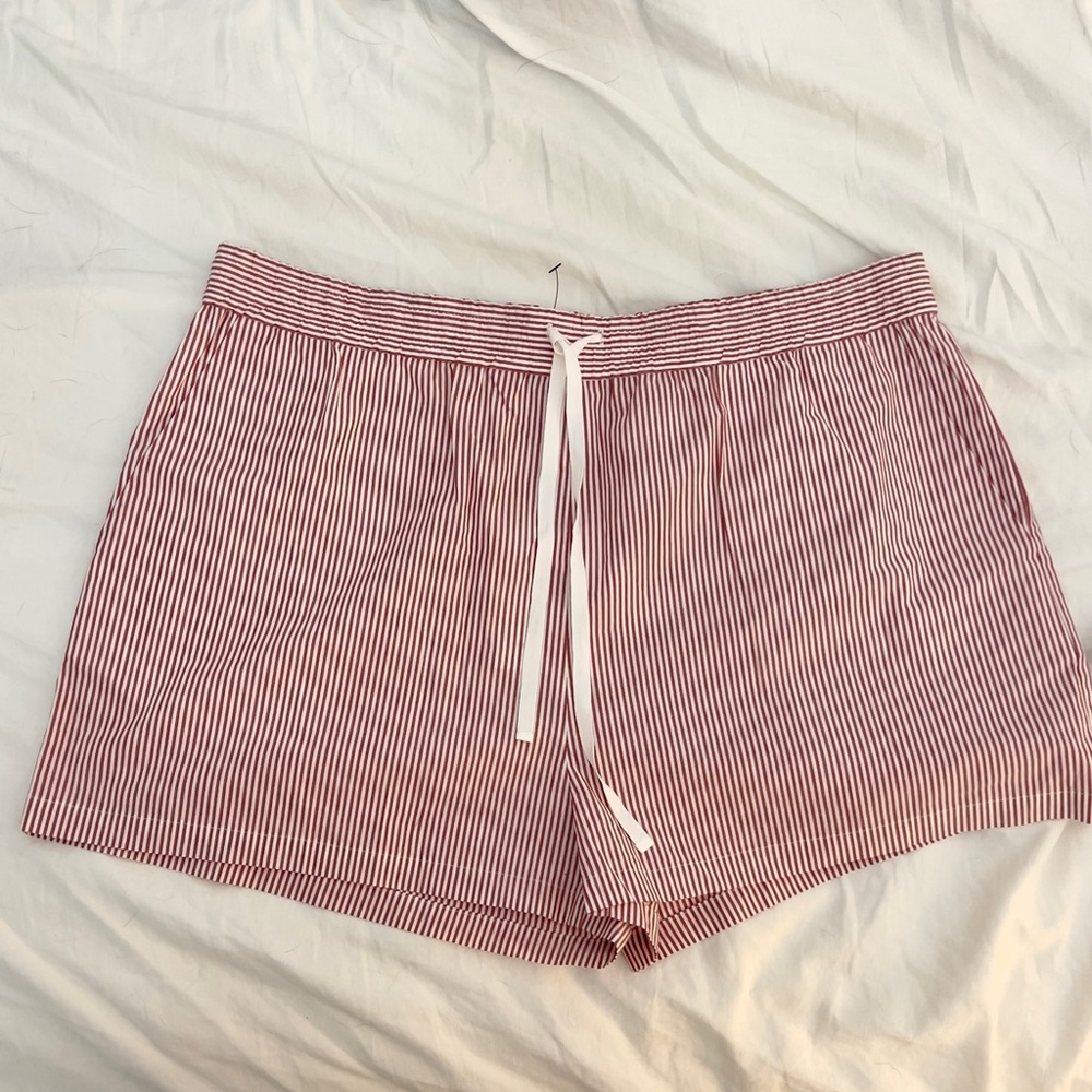 Robert Rodriguez Red Striped Athletic Shorts